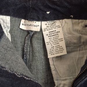 Ladies dark denim white stag size 10 average